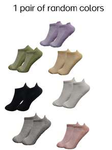 1/4/5/6/8 Pairs Colorful Short Yoga Socks, Soft & Lightweight, Suitable For Women In Spring & Autumn, Ideal For Daily Wear, Pilates, Yoga, Aerobics, Outdoor Running, Cycling, Hiking - Multicolor - View 8