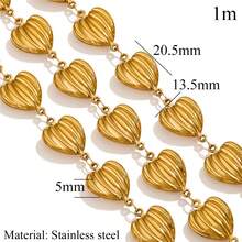 1M Stainless Steel Hip-Hop Punk Hollow Ocean Shell Beach Party DIY Jewelry Necklace Bracelet Jewelry Making Suitable For Women To Wear - Shell Chain - View 14