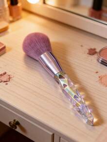 2 Pieces / 1-Piece Loose Powder Brush Set: Featuring A Stunning Aesthetic With Purple Gradient Crystal Handles That Offer A Comfortable, Premium Grip. The High-Quality Nylon Bristles Are Easy To Clean, Incredibly Soft To The Touch, And Gentle On The Skin-Never Prickly Or Prone To Shedding. - Multicolor - View 7