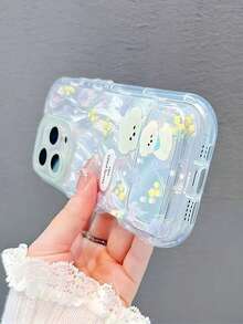 1个雏菊小狗支架保护壳，全包防震手机壳，适用于 11/12/13/14/15/16/17/Pro Max - 彩色 - 查看 4