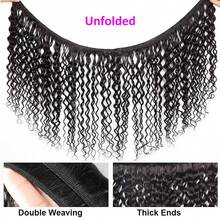 BINF 15A Water Wave Hair Bundles Brazilian Virgin Human Hair 3 Bundles 12 14 16 Inch 100% Unprocessed Wet And Wavy Quick Weave Raw Deep Curly Nature Black - Natural Black - 查看 2