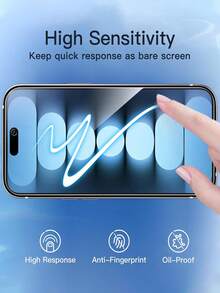 Shockproof Mobile Phone Screen Protector 3pcs Tempered Glass Privacy Screen Protector, Compatible With IPhone 15/15 Plus/15 Pro/15 Pro Max, 14/14 Plus/14 Pro/14 Pro Max, 13 Mini/13/13 Pro/13 Pro Max, 12 Mini, 16/16 Pro/16 Plus/16 Pro Max, 17/17 Air/17 Pro/17 Pro Max, Anti-Scratch, Anti-Fingerprint, Anti-Drop, Anti-Peeping, Perfectly Fits Phone Cases, Mother's Day Gift - Black - View 5