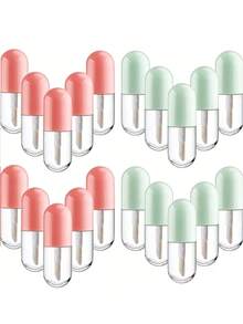 4/2/1pc Mini Travel Liquid Foundation Bottle - Travel Essential | With Brush Essence Refillable Bottle | Leak-Proof Portable Cosmetic Container | Suitable For Liquid Foundation | Transparent Glass Design - Multicolor - View 5