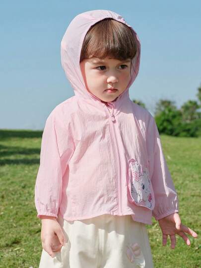Balabala Baby Summer Sun Protection Hooded Top, Cute Stylish Infant Casual UV Protection Outfit New 2026 Collection