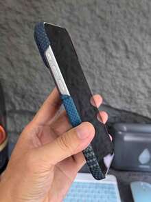 凯夫拉碳纤维纹理半包磁吸防摔保护壳，适用于 12/13/14/15/16/Plus/Pro/Promax、17、17Pro、17promax、17air - 彩色 - 查看 4