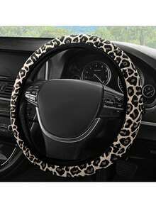 Leopard Print Car Steering Wheel Cover | Soft & Breathable, Protect Your Steering Wheel In Style - Various - View 5