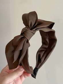 3条装女士时尚缎面蝴蝶结发带，适合日常佩戴，居家、洗脸、上学、海滩、办公、派对、生日、返校、新年、母亲节等场合。 - 彩色 - 查看 13