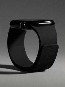 1PC Magnetic Silicone Strap Compatible With Apple Watch Strap Men's And Women's Fashion Soft Comfortable Waterproof Strong Magnetic Silicone Strap Compatible With Apple Watch 38/40/41/42/44/45/46/49MM Strap Compatible With Apple Watch Series Ultra/11/10/9/8/7/6/5/4/3/SE No-Fuss Design Easy To Wear Fits Wrist - Black - View 6