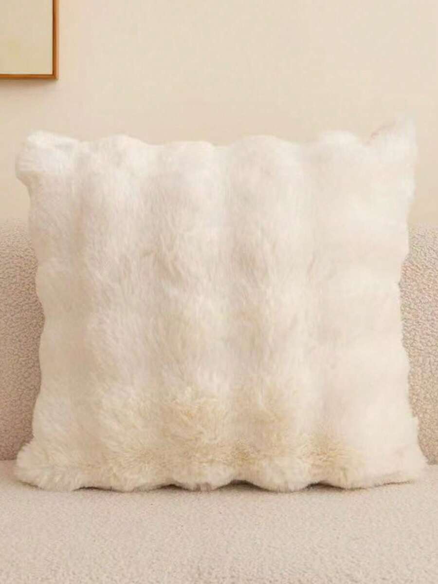 Fundas decorativas para cojines, fundas suaves y mullidas para sofás, dormitorios y el hogar, 40 x 40 cm, solo fundas, sin relleno - Beis - Ver 1