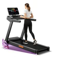 UMAY Treadmill With 19% Maunal Incline Treadmill, 400LBS Capacity,  Foldable Home Treadmill With Quiet 3.5 HP Motor - 美規B型插(110-127V) - 查看 9