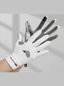 New Silky Fiber Material Men's Gloves, Suitable For Outdoor Cycling, Fishing, Anti-Slip, UV Protection Full Finger Gloves, Applicable For Boating, Kayaking, Sports Design, Lightweight Gloves, Premium Fabric, Durable Material, Sports Gloves, Fishing Gloves, Outdoor Enthusiasts, Kayaking And Fishing Lovers - Multicolor - View 9