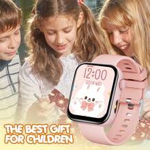 Reloj inteligente para niños con llamada Bluetooth y reproducción de música, chip de bajo consumo para larga duración de la batería, función de linterna, reloj deportivo minimalista de alta definición adecuado para niños y niñas - Ver 2