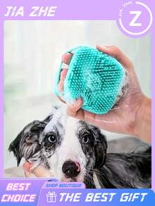 1set Dog Brush, Cat Brush, Flea Comb, Automatic Cleaning Brush, Pet Grooming Brush, Pet Massage Brush, Shedding Grooming Brush, Mat Breaker Tool, Dematting Comb, Automatic Hair Removal Brush, Pet Cleaning Tool, Hair Collection Label, Dog Brush, Cat Brush, Pet Hair Collector Comb, Animal Accessories, Pet Supplies,Pet Grooming Cleaning Gloves Dog Cat Bathing Shampoo Glove Scrubber Magic Dishwashing Cleanner Sponge Silicon Hair Removal Glove, - Multicolor - View 6