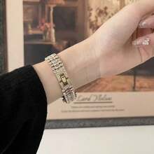 18mm, 20mm, And 22mm Diamond Watch Bands, Adjustable Length For A Perfect Fit, Compatible With Samsung Galaxy Series, Devices, Watches, And Smartwatches – Durable, Soft, Breathable. - Gold - View 1