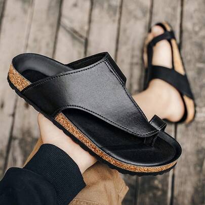 Dép xỏ ngón, dép lê, dép đi biển ngoài trời cỡ lớn dành cho nam giới, chất liệu mềm mại như nút bần.