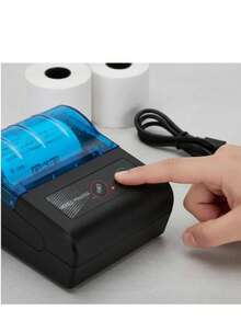 58mm Portable Bluetooth Thermal Ticket Printer, Mini Portable Bluetooth Thermal Printer For Tickets And Receipts, Compatible With Android, Windows, IOS, USB Rechargeable, Black - View 10