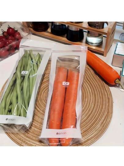 Reusable Fruit & Vegetable Preservation Bags, Designed For Refrigerator Storage. These Thick And Leak-Proof Containers Are Ideal For Kitchen Use