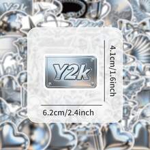 58Pcs Metallic Y2K Stickers, Aesthetic Graffiti Decals For Phone, Laptop, Journal & Scrapbooking - Multicolor - View 7