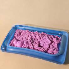 钓鱼池、充气泳池、沙盘太空游戏、沙盘游戏工具、塑料泳池托盘、加厚充气水池、夏季必备、沙滩派对、完美礼物、节日礼物 - 彩色 - 查看 3