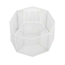 Annova - Organizador de computadora de malla giratorio con 5 compartimentos para caramelos/bolígrafos oficina suministros de arte almacenamiento aula hogar blanco - Blanco - Ver 6