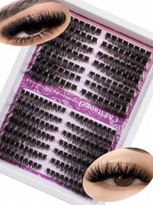 C&Litangel Bộ mi giả tự làm mới 252 sợi hình cáo (80D+100D), mi nối tự làm, độ dày 5D, hoàn hảo cho trang điểm hàng ngày. Mi giả tự làm dày và tự nhiên, độ cong C/D, độ dài hỗn hợp, hiệu ứng salon tại nhà. Mi giả tự làm có thể tái sử dụng, mi nối mềm mại, không thấm nước, đeo cả ngày. - D - Xem 10