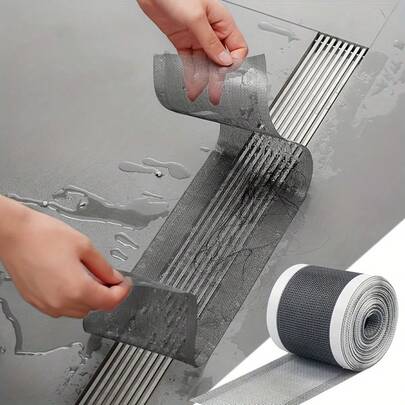 Filter Stickers, Shower Drain Hair Catcher, Self-Adhesive Floor Drain Stickers, Disposable Mesh Sink Strainer, Suitable For Bathroom Home Decor, Fall Decor, Back To School Decor