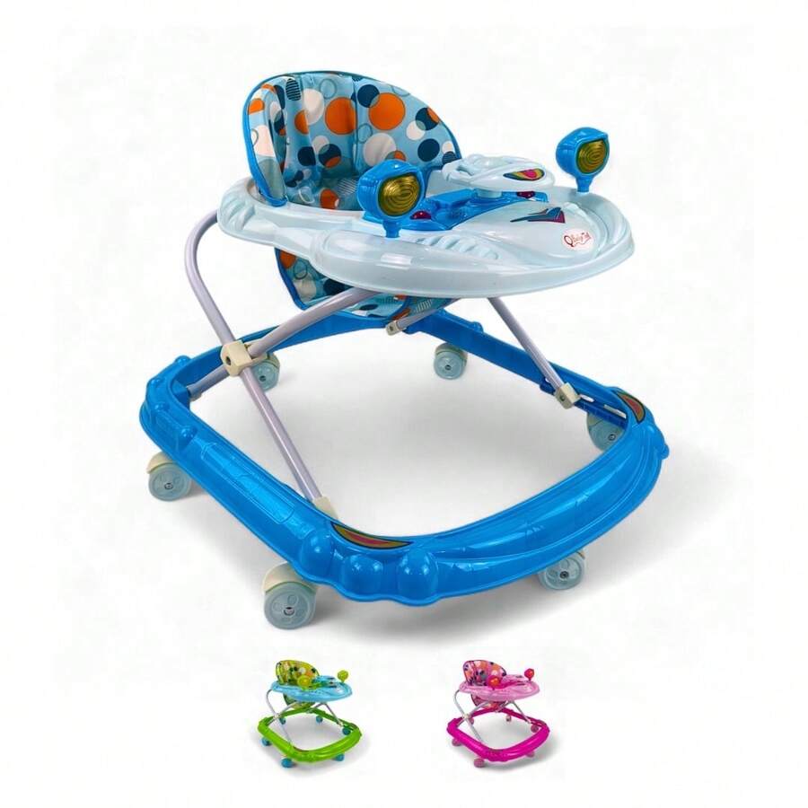 THE BABY SHOP Andadera Plegable Carrito C/ Altura Ajustable Mod. Gl181 - Azul - Ver 1