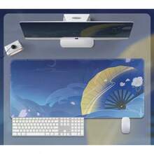 Genshin Pattern Game Mouse Pad Extra Large Mandrill Ganyu Walnut Two-Dimensional Computer Keyboard E-Sports Desk Mat - 23 - 查看 11