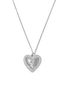 Mazuer 1pc Vintage Stainless Steel Snake Pendant Necklace, Heart & Round Animal Snake Design Choker Necklace, Gold/Silver Color Personalized Jewelry Accessory For Women, Suitable For Party & Daily Wear - Snake - View 11