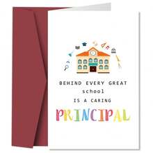 1 Thiệp Cảm Ơn Hiệu Trưởng Trường Học Kèm Phong Bì - Món Quà Hoàn Hảo Cho Ngày Nhà Giáo, Cuối Năm Học & Lễ Tốt Nghiệp, Thiệp Tri Ân Hiệu Trưởng Trường Học, Quà Tặng Tri Ân Giáo Viên. - A - Xem 1