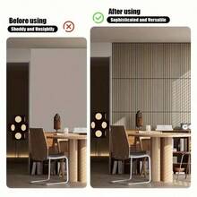 8pcs 3D Wood Grain Self-Adhesive Wall Panels, 4mm Thick, 15.74"X15.74", Easy DIY Application, Waterproof, Removable Damage-Free, Suitable For Home Decor, Wall And Floor Multi-Purpose Wood Panels - A - View 9