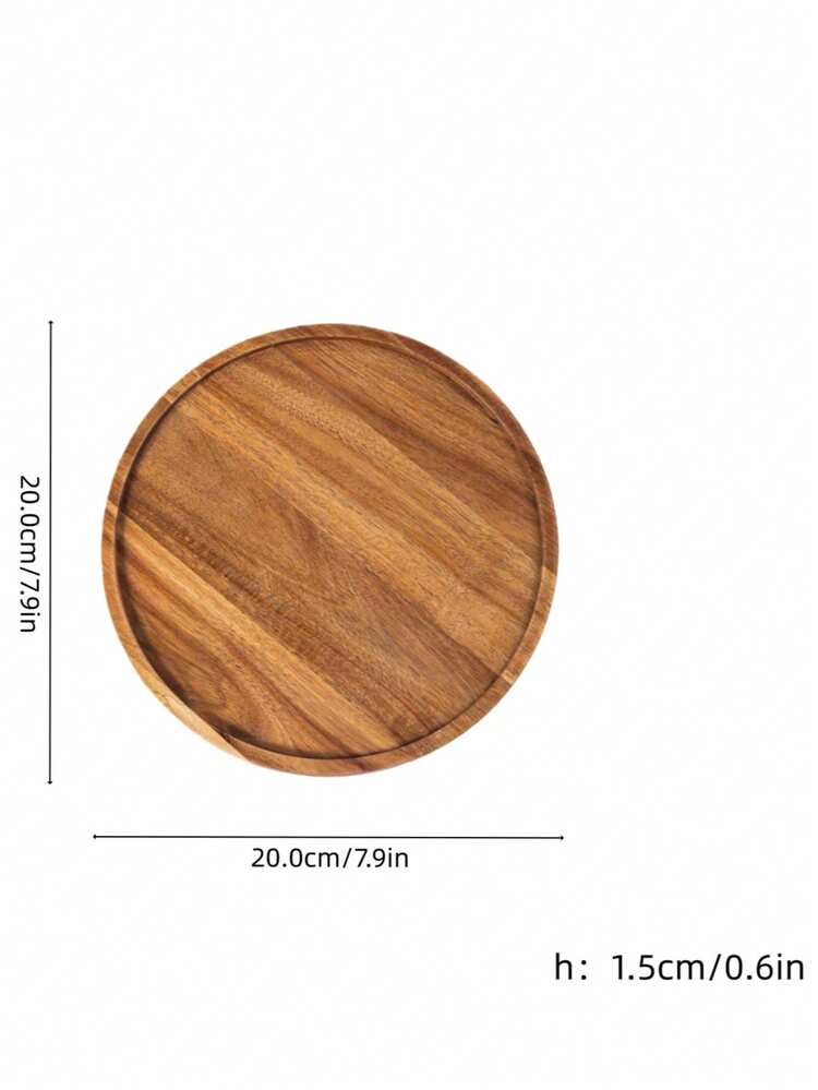 Solid Rosewood Cheese Board And Tray, Wooden Platter, Cheese And Charcuterie Board, 5/8/10/12 Inch Round Serving Tray, Coffee Table Tray, Kitchen Utensils, Charcuterie Platter, Kitchen Countertop And Vanity Decor, Dining Table Centerpiece - View 9