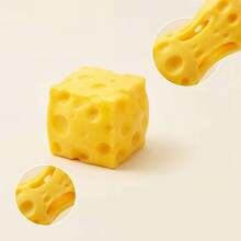 Đồ chơi bóp mềm hình pho mát dễ thương, chân thực, bóng giảm căng thẳng đàn hồi chậm, đồ chơi cảm giác bằng silicon mềm mại giúp giảm lo âu, món quà hoàn hảo cho sinh nhật, lễ Phục sinh, Halloween, Giáng sinh. - Xem 5
