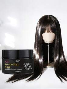 水解蛋白假发护理发膜，适用于合成和天然假发，柔顺抗毛躁，保湿滋润，清洁并延长假发使用寿命，假发护发素，修复受损发质，深层滋养，呵护假发 - 其他 - 查看 6