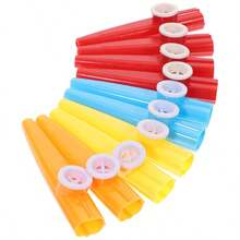 8/16pcs 11.5cm Plastic Kazoo - Vintage Classic Vocal Wind Instrument, Portable Music Production Background Accompaniment, Easy-To-Play Party Sounding Props For Music Enthusiasts - Multicolor - View 6