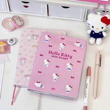 SANRIO 【系列畅销】1本随机可爱活力主题笔记本 - 高品质日记本，学生必备，非常适合作为返校、生日、周年纪念、毕业、圣诞节和情人节礼物 - 多色 - 查看 10