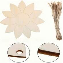 Wooden Sunflower Pendant, Welcome Sign For The Estate. - A - View 2