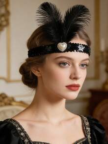 1件 1920年代欧美风格化装舞会女士头饰 - 彩色 - 查看 2