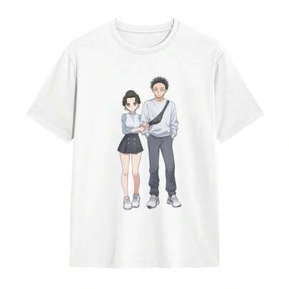 Demon Slayr Anime Painted Printed T-Shirt 2026 Men's And Women's AutumnWinter New Harajuku Large Loose 100% Cotton Suitable For All Seasons