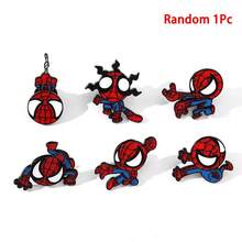 6pcs Action Movie Themed Enamel Metal Brooch Pins, Decorative Accessories For Clothes, Bags - View 7