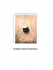 Tranh in không khung hình chú mèo con dễ thương đang trốn trong đồng hoa, poster phong cách Cottagecore độc đáo cho phòng ngủ, ký túc xá, phòng khách, trang trí mùa tựu trường, poster cá tính, trang trí cổ điển, đồ dùng cần thiết cho ký túc xá sinh viên, quà tặng độc đáo. - Chú mèo dễ thương - Xem 13