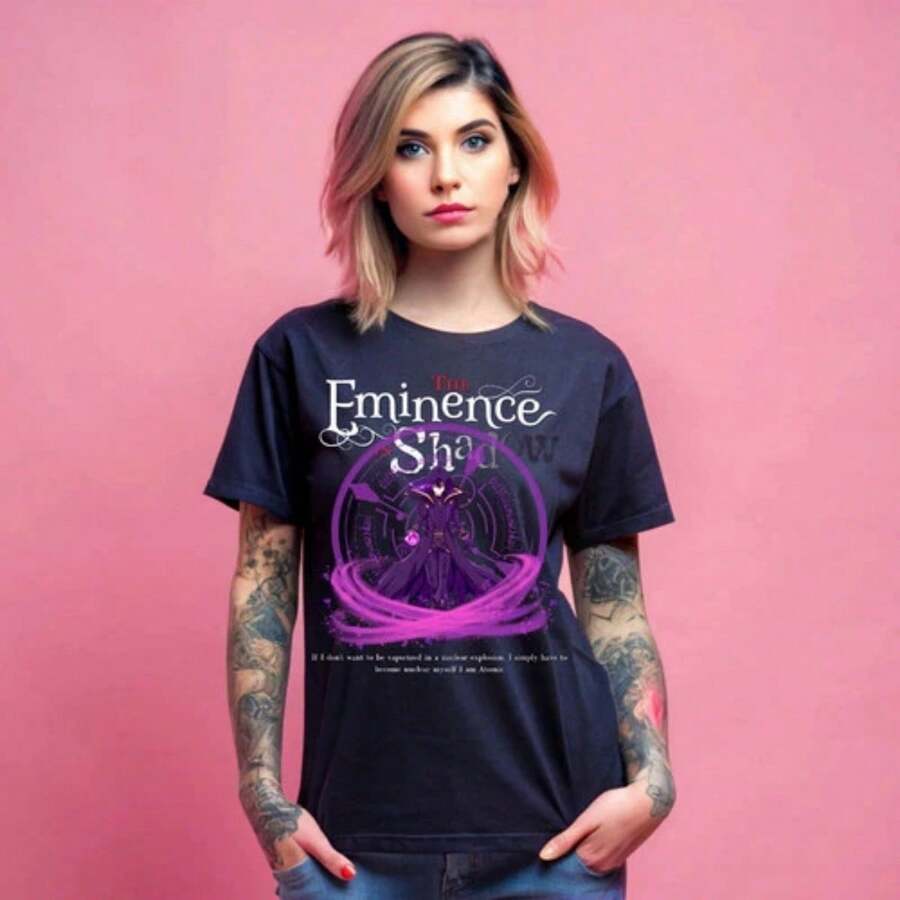 Anime The Eminence In Shadow  T Shirt - màu đen - Xem 1