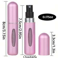 Perfume Refill Bottle Portable Mini Refillable Spray Can, Empty Cosmetic Container Travel 0.17oz + 1 OPP Bag, Mini Refillable Perfume Bottle, Bottom Filled Travel Perfume Spray Bottle, Vintage Perfume Spray Bottle, Glass Perfume Bottle, Portable Fragrance Container, Portable Scent, Fashion Perfume Bottle, Compact Sprayer, High Quality Sprayer, Leakproof Spray Head, Perfume Dispenser, Frequent Traveler, Perfume Lovers - Bright Blue - 查看 7