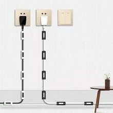 19pcs New Minimalist Portable Cable Clips, Suitable For Most Power Cords And Network Cables, For Cable Management And Storage - 100pcs Red - View 2