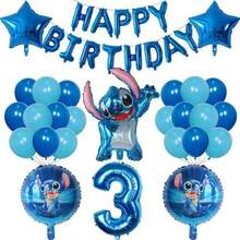 Stitch Balloon Set, Suitable For Birthday Celebration, Decoration, Home Decor, Family Gift - As Shown In the Figure - View 6