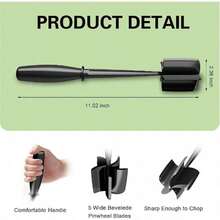 1pc Meat Chopper, Heat Resistant Meat Masher For Ground Beef, Hamburger Meat, 5 Curve Blade Hamburger Chopping Ground Meat Smasher Ground Beef Chopper, Mix And Chop Kitchen Tool: Home & Kitchen - Multicolor - View 9