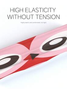 卡通泳帽，硅胶耳部和头发保护防水泳帽，男女童通用 - 紅色 - 查看 4