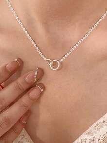 1 Pc Fashion Necklace Pendant For Women For Valentine's Day Gift Engagement Anniversary Party Jewelry - 1# - View 4