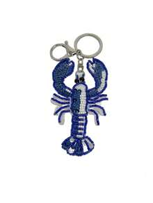 Starfish, Ocean, Sea Turtle, Lobster, Shell Bag Charm, Summer Ocean Style Cute Versatile Fully Rhinestone Bag Pendant - Multicolor - View 9