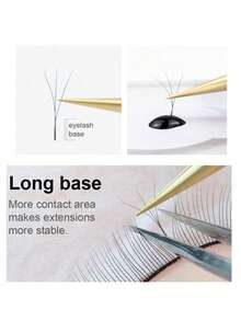10 Rows D Curl YY 3D 4D 5D Individual Eyelash Extensions Faux Mink Soft Light Wispy Fluffy Reusable DIY Cluster Lashes Long Natural For Salon Home Daily Party Makeup - D - View 10